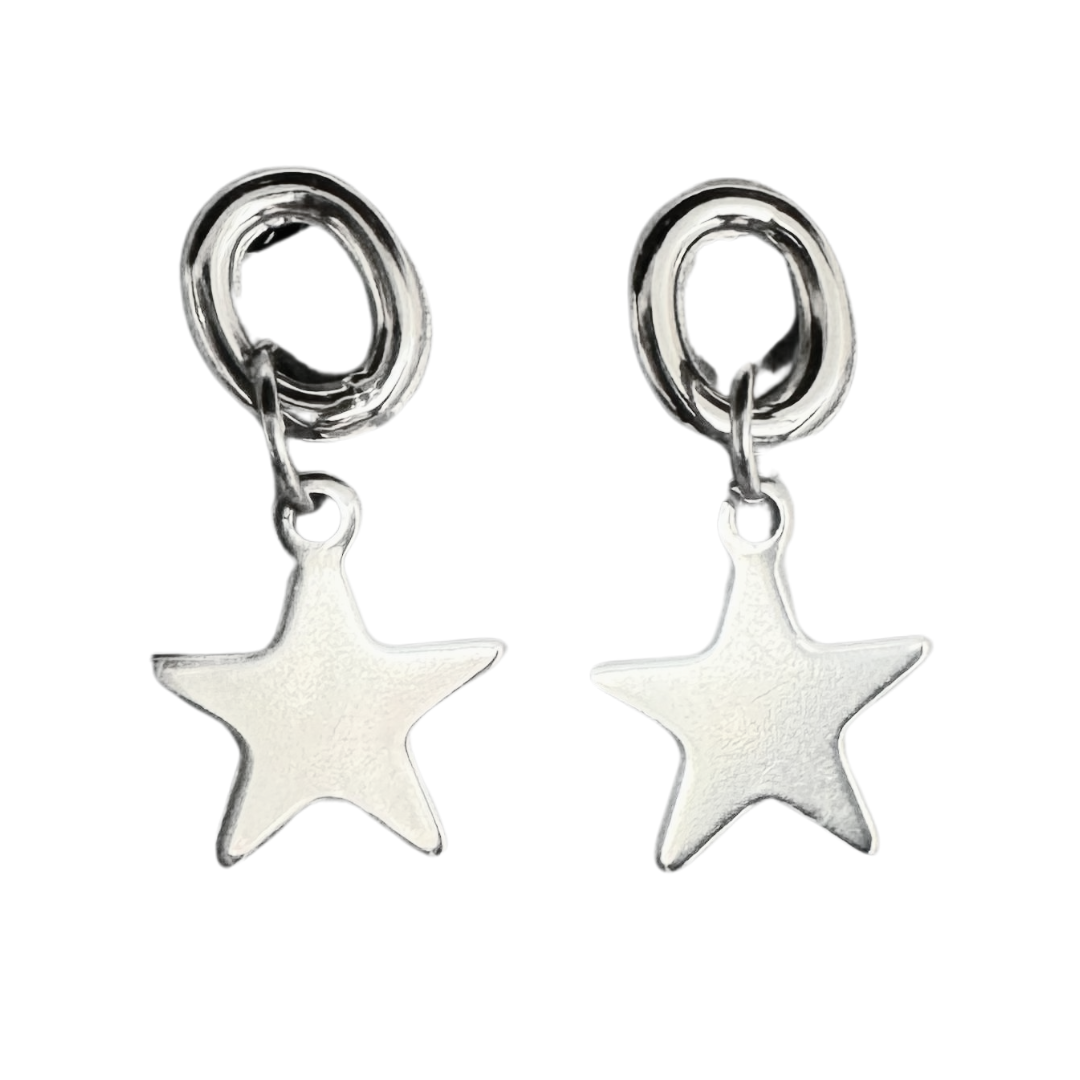 Orecchino Charm - Stellina Argento